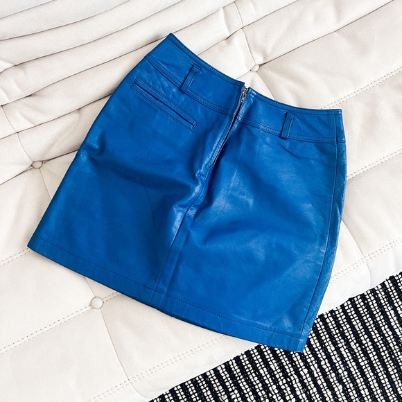 Super Rare Vintage 45RPM Studio Leather Skirt Made In Japan - Picture 8 of 8